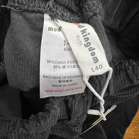 Mud Kingdom Boys Girls Corduroy Pants Pull On Plain Elastic Waist - Picture 10 of 10